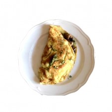 Omelette with wild mushrooms and emmental cheese by Bizu
